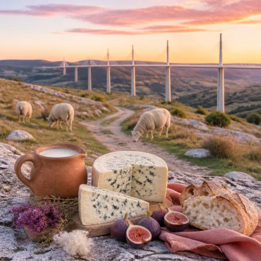 Millau, le viaduc et après : causses, brebis et roquefort à portée de sentier