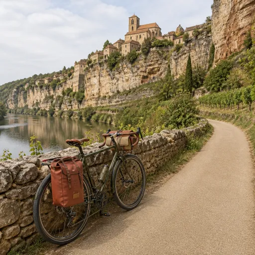 La vallée du Lot à vélo : de Cahors à Saint-Cirq-Lapopie en pédalant le long des falaises