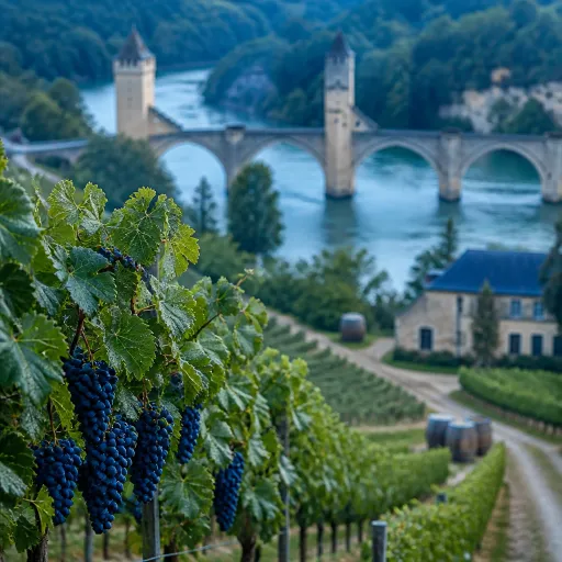 Voyager en Occitanie sur la route du vin rouge de Cahors